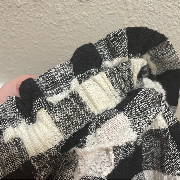 Anthropologie Corey Lynn Calter Gingham Plaid Off the Shoulder Mini Dress - Picture 11 of 12